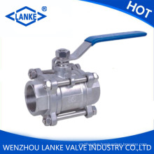 1000wog 3PC Female Threaded Ball Valve